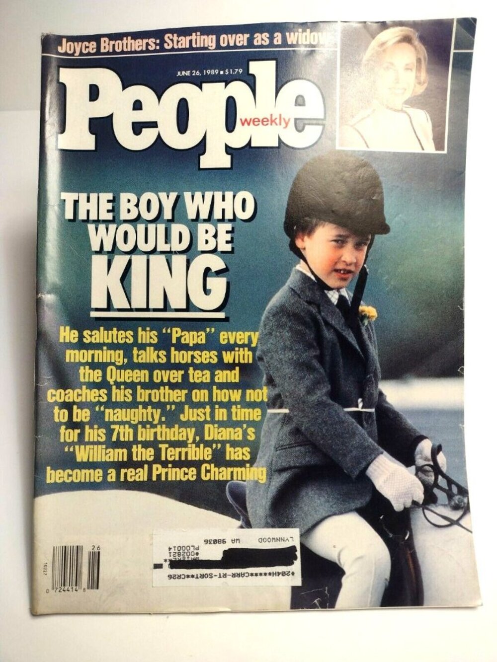 People Magazine June 1989 Prince William Princess Diana Joyce Brothers Royal